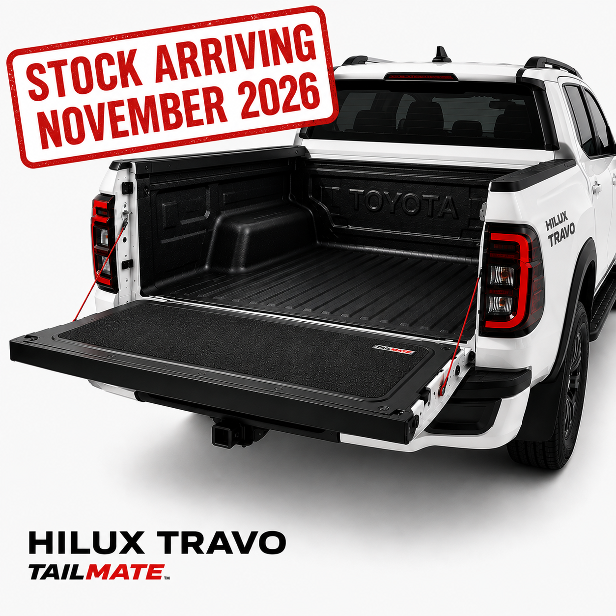 2026-Toyota Hilux Travo Non-Slip Tailgate Protector